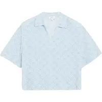 s.Oliver Blouse lichtblauw / wit