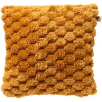 Dutch decor VIVA - sierkussen 45x45 cm - superzacht - 100% gerecycled - okergeel - Inclusief binnenkussen - Luxe kussens voor woonkamer & bank