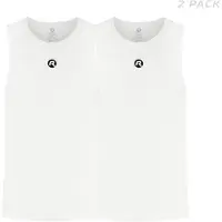 Rogelli Core II Dames en Heren 2 pack Ondershirt Wielrennen - Mouwloos - Wit