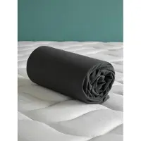 De Witte Lietaer Hoeslaken - Case Ebony - Tweepersoons - 180 x 200/220-h40 - Katoen Jersey