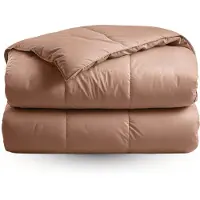 Zelesta Deluxe Uni Satijnkatoen Dekbed - Aarderood 200x200cm