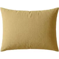 Zelesta Deluxe Katoen Mousseline Kussensloop Set Van 2 - Oker 60x70cm