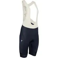 Silvini WP2629, damesbroek met bib en brede banden, beige/zwart, maat M. Beige/zwart, maat M