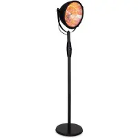 Blumfeldt Heatspot heater - Elektrische terrasverwarmer - Infrarood - 3 standen 900 / 1500 / 2100W - Staand - IP54