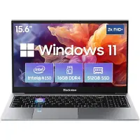 Blackview AceBook 8 Laptop - 15,6 inch Full HD - 16 GB RAM - 512 GB SSD - Intel N97 - Windows 11 Notebook - UHD Graphics - Grijs