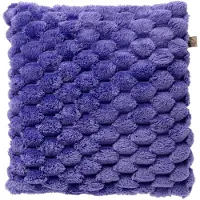 Dutch decor VIVA - sierkussen 45x45 cm - superzacht - 100% gerecycled - lila / paars - Inclusief binnenkussen - Luxe kussens voor woonkamer & bank