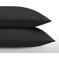 Zelesta Everyday Uni Kussenslopen Black - Kussenslopen 60 x 70 set van 2