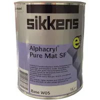 Sikkens Alphacryl Pure Mat SF - Prachtige matte binnenmuur verf - Perfecte vloei en schropvast - 1 L - RAL 9016 Verkeerswit