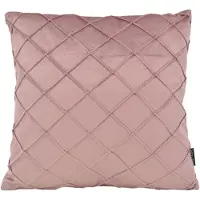 NOVÉE Sierkussen velvet cross oudroze | 45x45 cm | velvet/polyester
