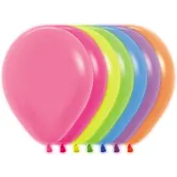 Sempertex Professionele kwaliteit ballonnen | 50 stuks Neon kleurige Ballonnen | 30 cm en 12 inch maat ballonnen | helium ballonnen | Geschikt voor luchtvulling