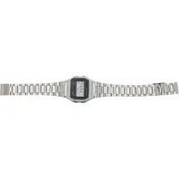 Casio A158WA Vintage uni horloge, digitaal, met zilverkleurige roestvrijstalen band