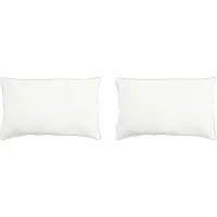 vidaXL Hoofdkussen 2 st 50 x 70 cm Bamboevezel Wit