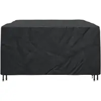 vidaXL Meubelbescherming Effen Zwart 240 x 190 x 90 cm 420D