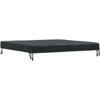 vidaXL Tafel Dekking Effen Zwart 142 x 142 x 15 cm Stof
