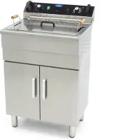 Maxima - Friteuse voor bereiding in olie - 30 liter - 1 mand - met afvoerkraan en standaard