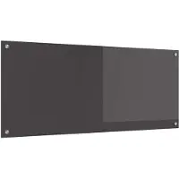 vidaXL Keukenachterwand Donkergrijs 120 x 50 cm gehard glas