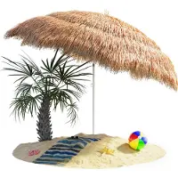 Kingsleeve Parasol Hawaii Naturel Ø160cm UV-bescherming 30+