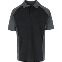 Herock Brabo polo zwart/antraciet - 95% biologisch katoen - Maat 3XL