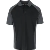 Herock BRABO POLO SHORT SLEEVES - zwart/antraciet - Maat XL