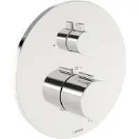 Hansa aansluitstuk voor een afvoer, model HANSAEASYTHERM 8861, ronde rozet, chroom, 1 stuk.