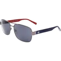 Tommy Hilfiger Zonnebril TH 1665/RE/S 59/16/145 Matte donker ruthenium Metaal MAN TH 1665/RE/S