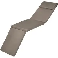 Beautissu Luxe ligstoelhoezen LoftLux DC, 175x45x5 cm, taupekleurig