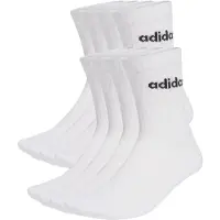 Adidas Sportsokken 'LINEAR CUSHIONED CREW SOCK 10 PAIR PACK' zwart / wit