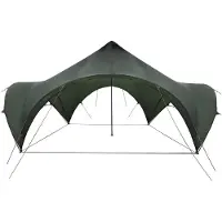 vidaXL Partytent Legergroen 500 x 500 x 350 cm Polyester en Staal