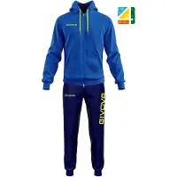 Givova King Cotone Terry Poker Tracksuit Blauw,Zwart M Man