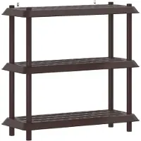 vidaXL Plankenunit 3-laags 100 x 40 x 96 cm PP Bruin