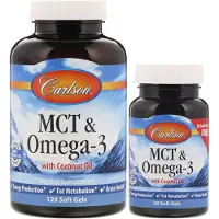 Carlson Labs - MCT & Omega-3 - 120 + 30 zachte capsules
