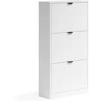 Vicco Schoenklaprek Gizmo, Wit, 59 x 112 cm met 3 compartimenten