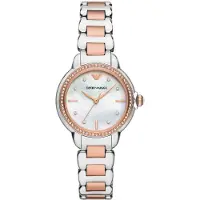 Emporio Armani Emporio AR11569 Mother of Pearl Dial Two Tone Ladies Watch
