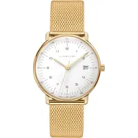 Junghans Max Bill ladies 47/7452.46 - dames horloge - quartz - goudkleurig - luxe - cadeautip