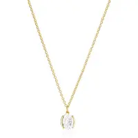 Sif Jakobs Ellisse Carezza Necklace SJ-N2353-CZ-YG