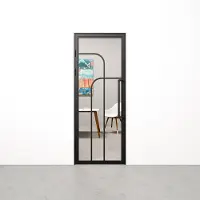 Barnwoodweb Binnendeur met kozijn Double Arc zwart