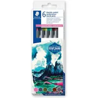 Staedtler dubbele viltstiften Zuid-Amerika, 6 stuks