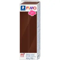 Staedtler 8021-75 Modelklei Fimo Soft, 454g, chocoladebruin