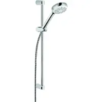 Kludi Logo glijstangset met handdouche 1S 60cm met doucheslang 160cm chroom 681600500