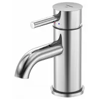 Steinberg 100 wastafelkraan 149mm hoogte 51mm hoogte kraanmond 102mm voorsprong chroom 1001010