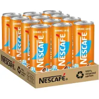 Nescafe - Latte Caramel Ijskoffie - 12 blikken a 250ml