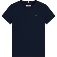 Tommy Hilfiger T-shirt - donkerblauw Jongens Katoen Ronde hals Effen - maat 110