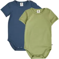 Müsli Rompertje/body donkerblauw / lichtgroen