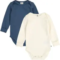 Müsli Rompertje/body donkerblauw / offwhite