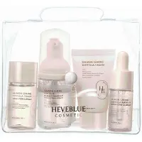 HEVEBLUE - Salmon Caring Centella - Korean skincare Travel Kit - 4 Delig
