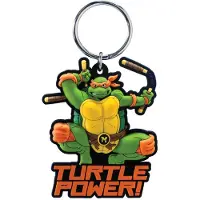 MONOGRAM Teenage Mutant Ninja Turtles, zachte PVC-sleutelhanger, Michelangelo