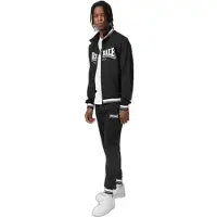 Lonsdale Joggingpak 'Poolewe' zwart / wit