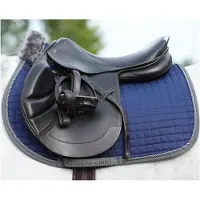 Bucas Zadeldek Show-line Donkerblauw-grijs