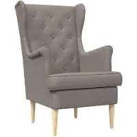 vidaXL Fauteuil Taupe Stof