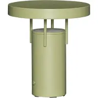 Hubsch LED tafellamp BringMe Mini, groen, hoogte 20 cm dimbaar, groen, metaal, Modern